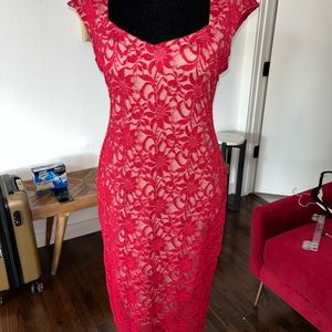 Gorgeous lace overlay dress